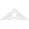 Ekena Millwork Pitch Preston Architectural Grade PVC Gable Pediment, 60"W x 25"H x 1"P (10/12) GPP060X025X100PRE - alternate 3
